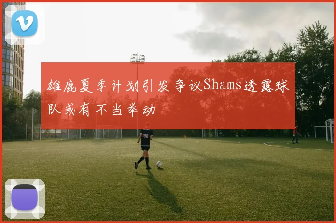 雄鹿夏季计划引发争议Shams透露球队或有不当举动